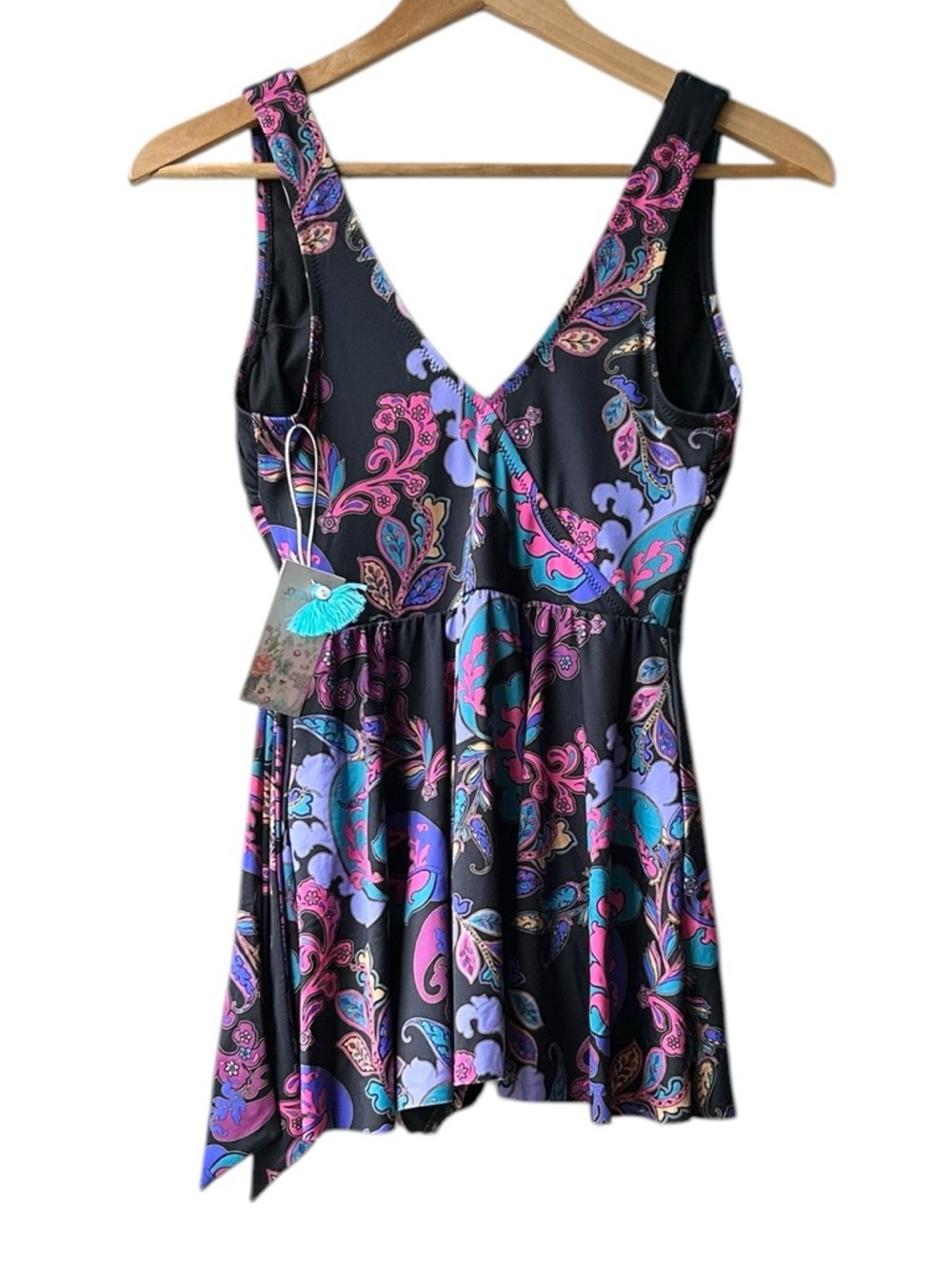 Johnny Was FATIMA WRAP SKIRTED ONE PIECE Sz S - Picture 5 of 16